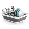 Mobile Foldable Storage Racks Collapsible Dish Drying Rack, Portable Dinnerware Drainer Organizer ...