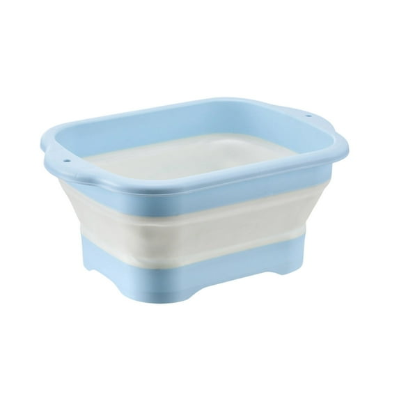 Collapsible Dish Pans for Washing Dishes, Cutting Board Kitchen Vegetable Washing Basket, Wash Basin with Draining and Handles, Collapsible Bucket for Cleaning, Portable Sink, Foldable Plastic Tub