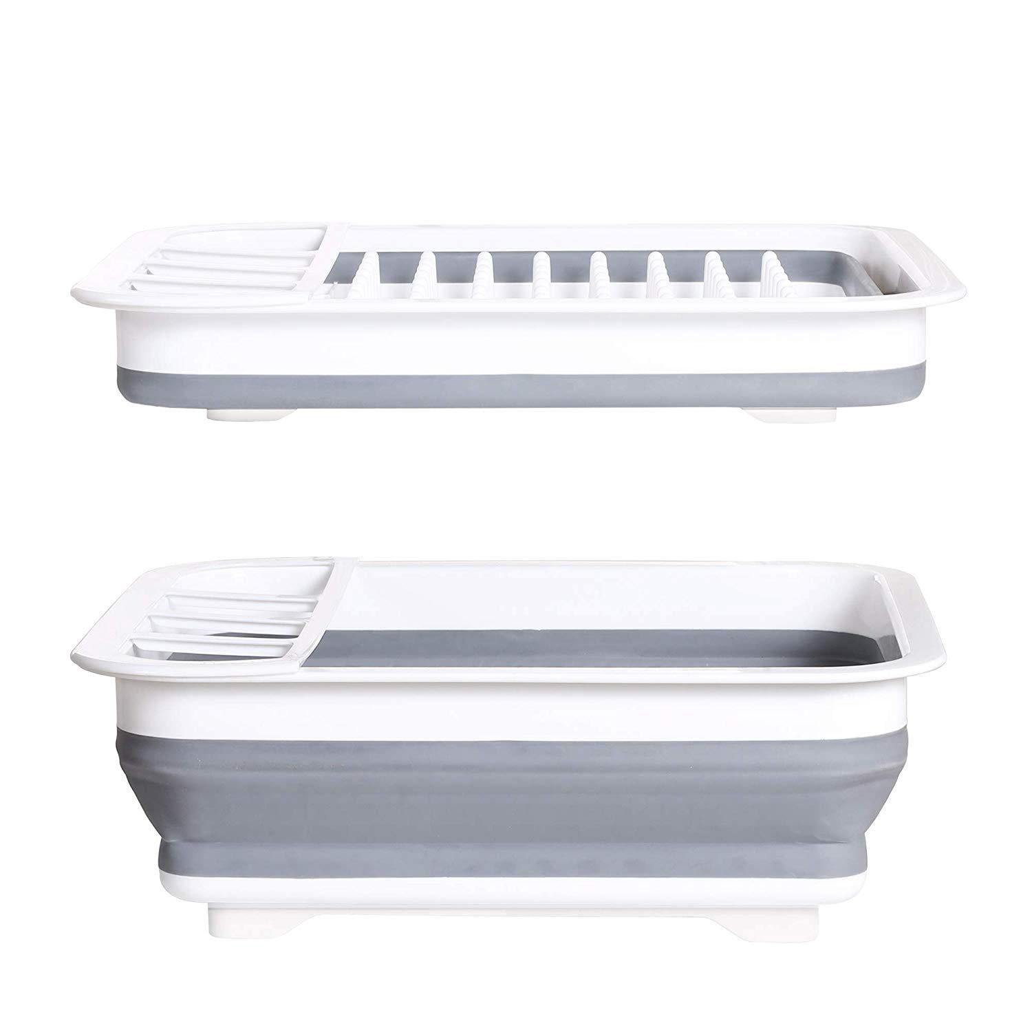 Think Flat Collapsible Compact Dish Rack – Abalynn