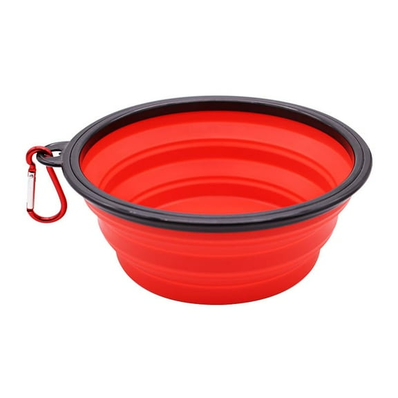 Collapsible Dog Bowls for Travel,Dog Portable Water Bowl for Dogs Cats Pet Foldable Feeding Watering Dish for Traveling Camping Walking (Red,650ml)