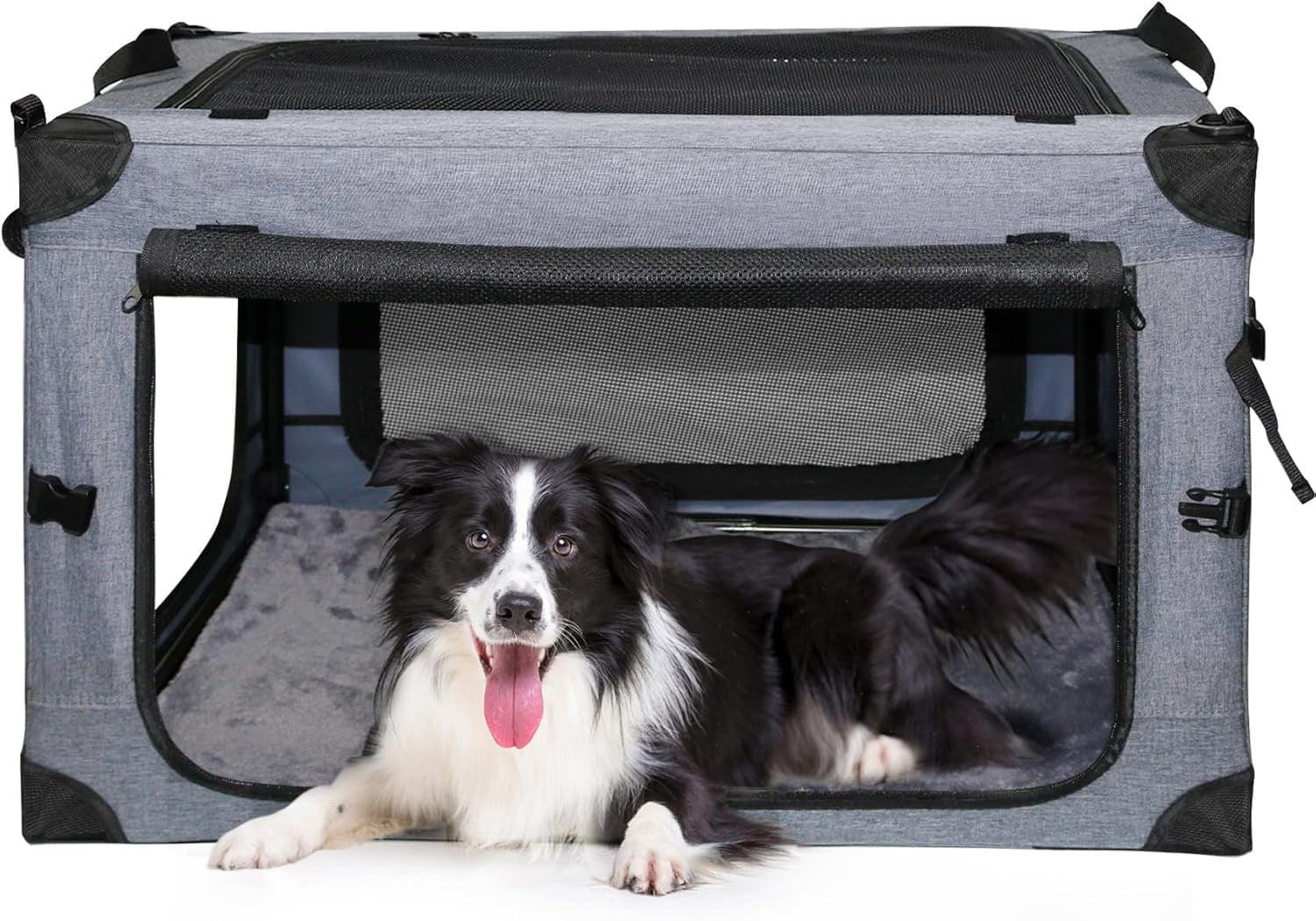 Collapsible Dog Crates for Large Dogs Portable Soft Sided Travel Dog ...