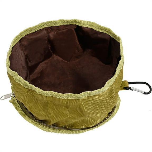 Collapsible Dog Feeding Bowl Cat Bowl Portable Dogs Foldable Nylon Bowl Dishware