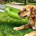 thumbnail image 1 of Collapsible Dog Water Bottle, Leakproof Food Grade Silicone Water Bowl, Lightweight for Hiking Camping, Green, 1 of 4