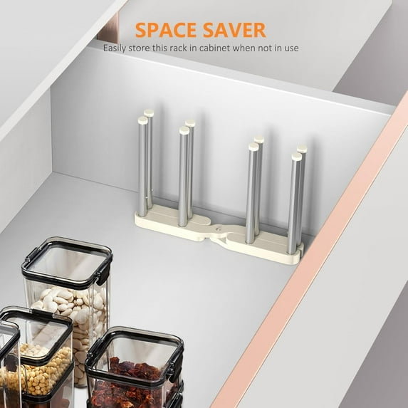 Collapsible Drying Rack for Water Bottles, Mason Jars, Mugs & Cups - 2 PCS