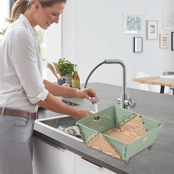 Collapsible Expandable Kitchen Strainer Multifunctional Food Filter Mesh Colander For Draining Fruits Vegetables Pasta