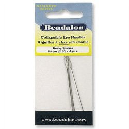 Collapsible Eye Beading Needles Heavy (4-Pcs)