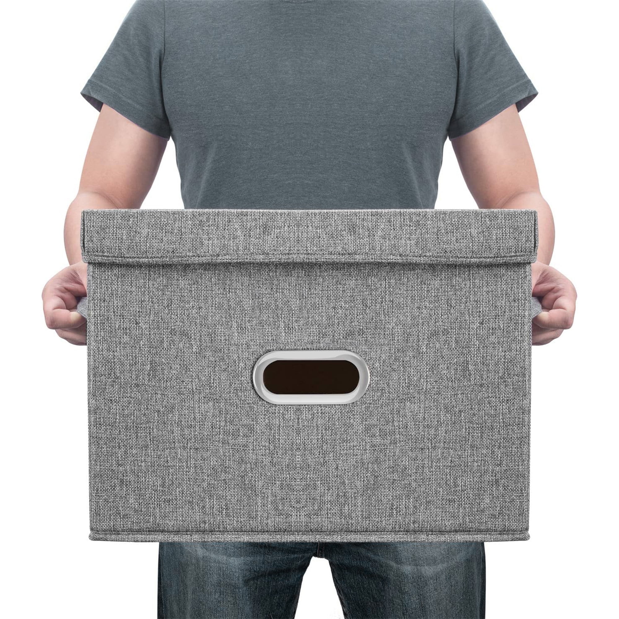 Square Desktop Box Home Sundries Organizer Basket Foldable Mini Storage Bin  Multi purpose storage basket
