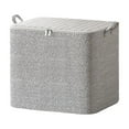 thumbnail image 1 of Collapsible Fabric Storage Bins 2PC with Handles and Zipper, Non-Woven Closet Organizers for Clothes Blankets Comforters, Large Capacity Moving Boxes Reusable, 1 of 1