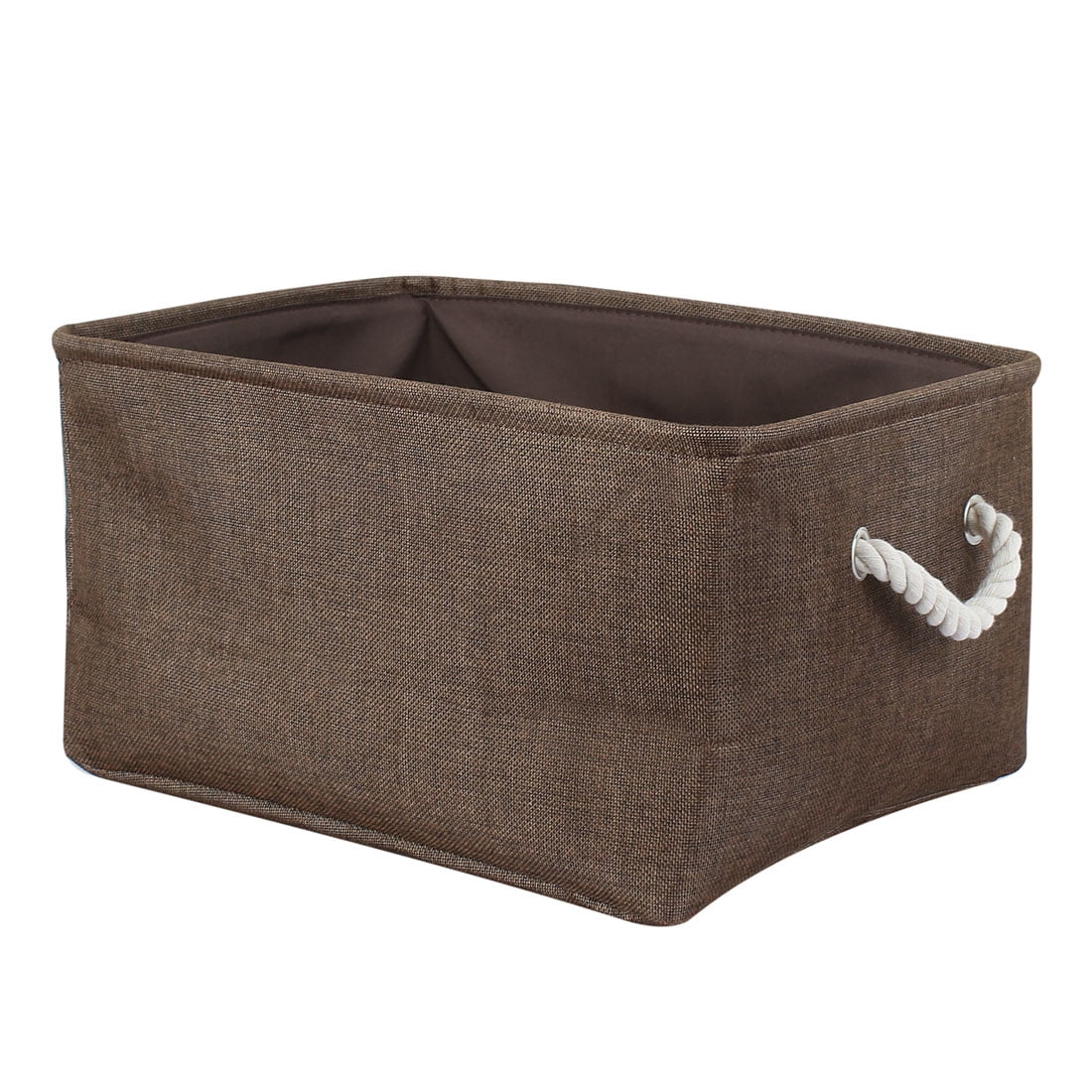 Collapsible Fabric Storage Bins Basket Storage Container Chocolate Color S