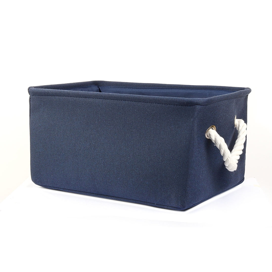 Collapsible Fabric Storage Bins Basket Towels Storage Container Dark Blue M