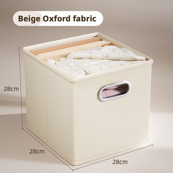 Collapsible Fabric Storage Box, Large Capacity Drawer Organizer, Square ...