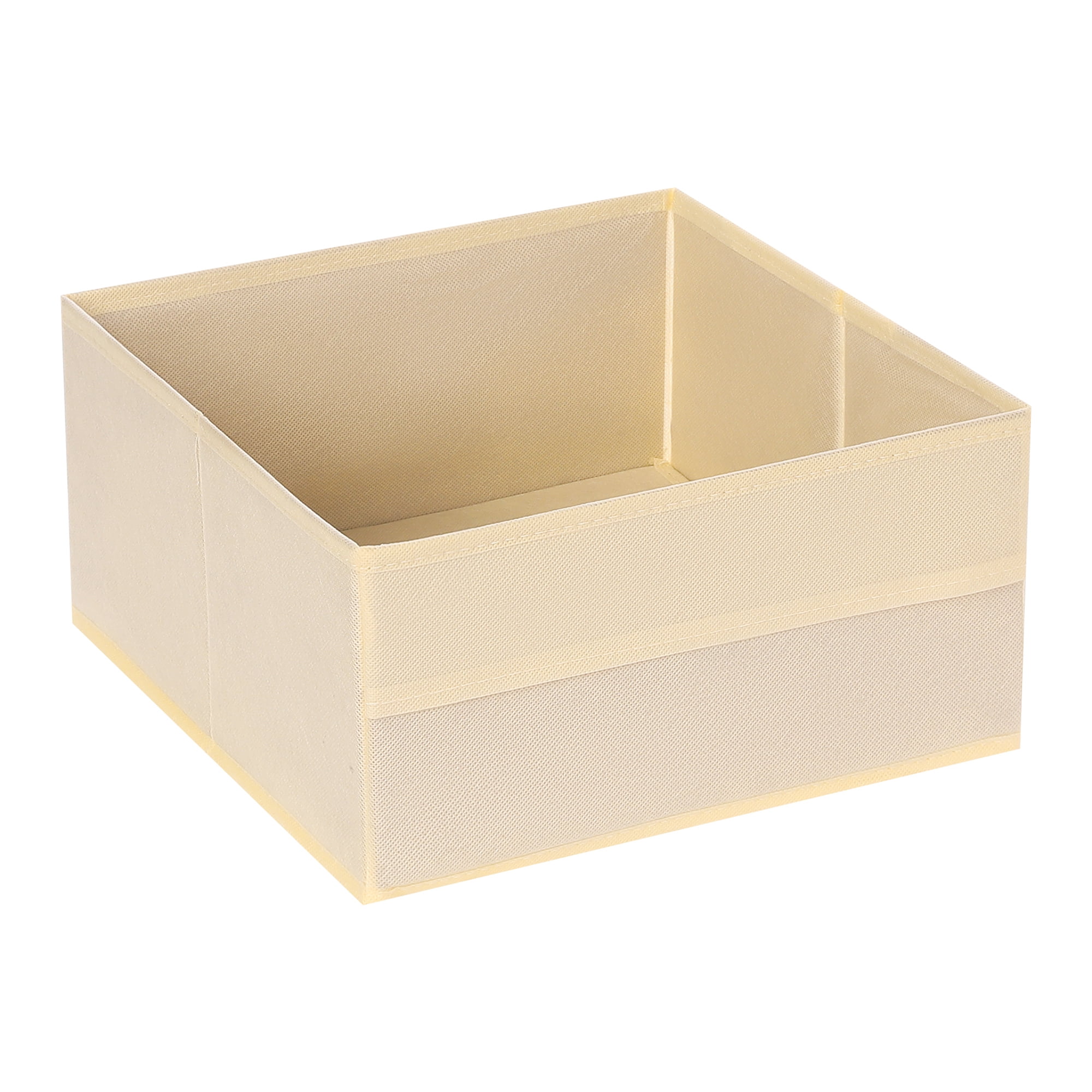 REGALWOVEN Collapsible Fabric  Storage Cube, Storage Bin for Shelves Closet, Storage Basket Apricot 12*12*6in