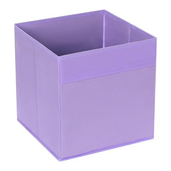 REGALWOVEN Collapsible Fabric Storage Cube, Storage Bin for Shelves Closet, Storage Basket Purple 11*10.5*10.5in