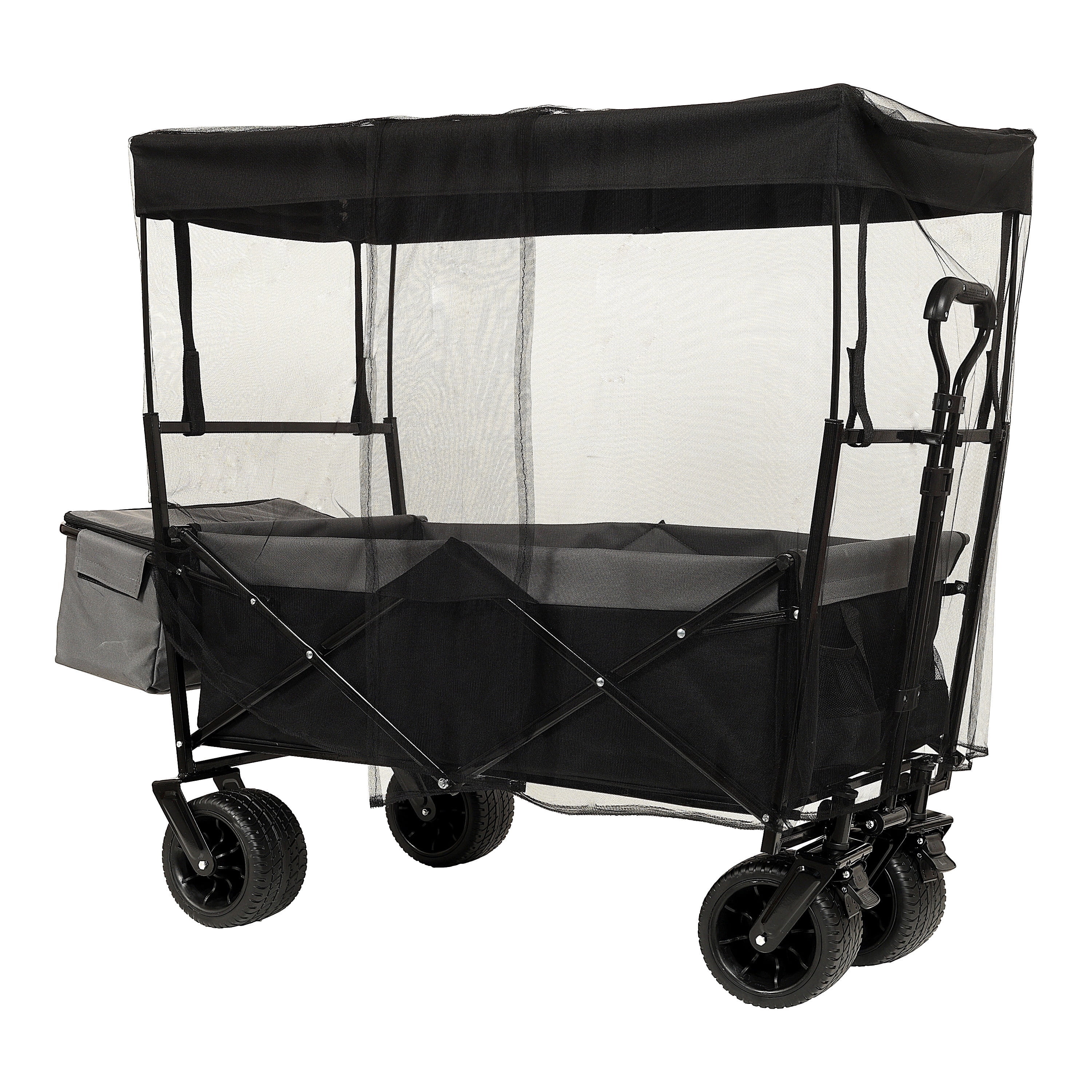 Collapsible Foldable Extended Wagon with Canopy, SHINPT Folding Wagon ...