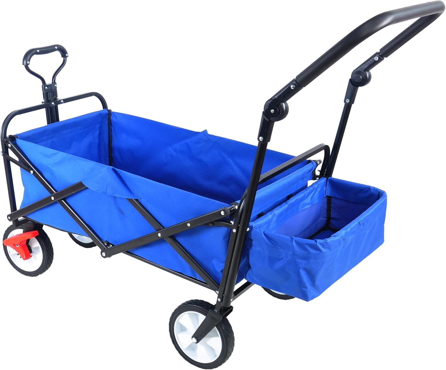 Collapsible Foldable Wagon, Heavy Duty Steel Frame Collapsible Folding ...