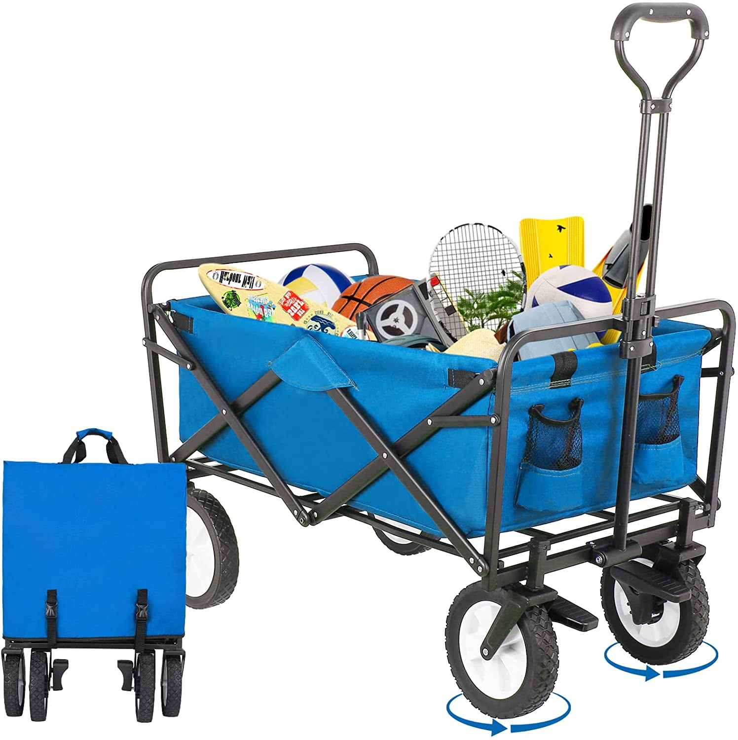 Collapsible Foldig Wago Garde Car, Oudoor Uiliy Beach Wago, HeavyDuy 7