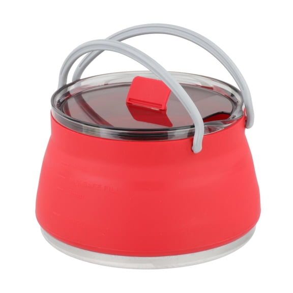 Collapsible Folding Silicone Cooking Pot Cooker Kitchen Camping Fishing Boiling Water