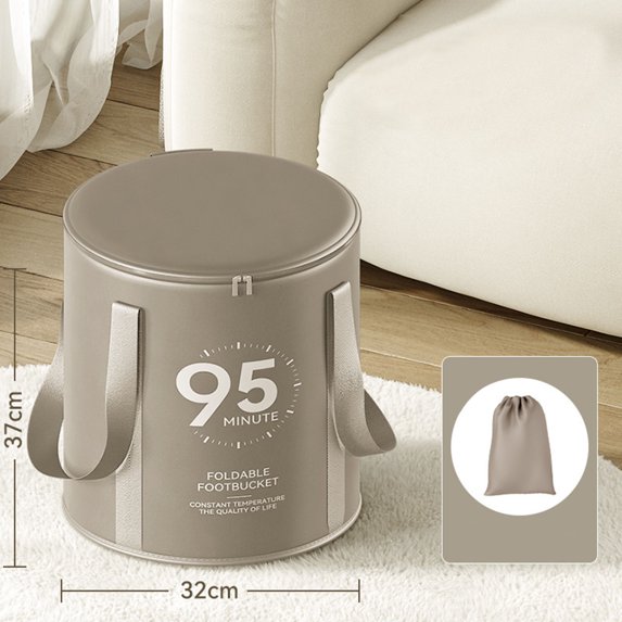 Collapsible Foot Bath Basin Foldable Soaking Tub Portable Travel Bucket With Handle For Relaxation Spa Camping