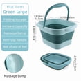thumbnail image 1 of Collapsible Foot Bath Bucket with Handle, Large Portable Foot Soaking Basin, 1 of 14