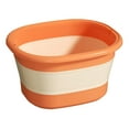 thumbnail image 1 of Collapsible Foot Bath Foot Soaking Tub | Portable Foot Spa Pedicure Bowl | Large Basin to Soak & Wash Feet | Folding Bucket, 1 of 3