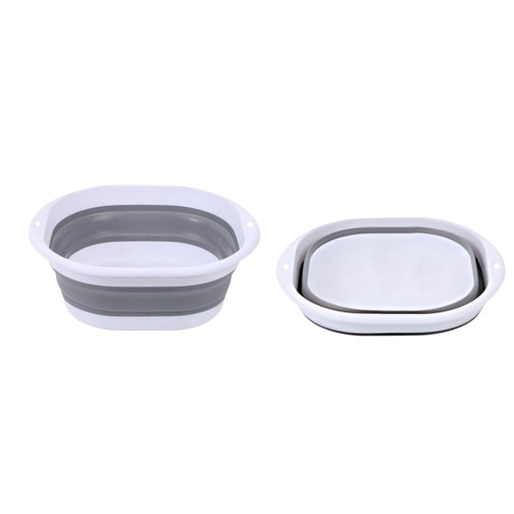 Collapsible Foot Soak Basin,Portable Plastic Foot Tub,Pool Side Foot Washing Bucket for Camping Travel Outdoor Swimming