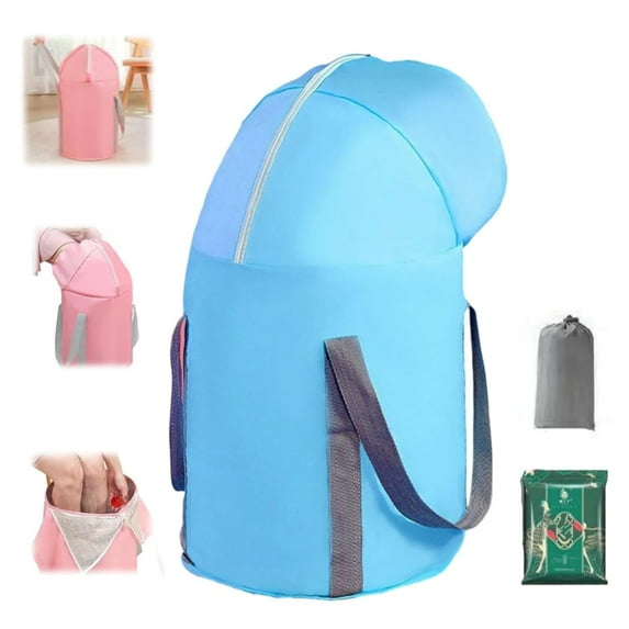 Collapsible Foot Soaking Tub, 2026 Upgraded Collapsible Foot Bath Basin with Knee Cover, 5-Layer Heat Insulation Foot Soaking Tub with Storage Bag, Portable Spa Bucket, 26*11.81 In