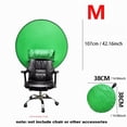 thumbnail image 1 of Collapsible Green Screen Backdrop with Chair Mount - Professional Chroma Key Studio Background for Vlogging, Streaming, and Video Chats - Portable, Durable Polyester Fabric, Easy Setup & Storage, 1 of 7