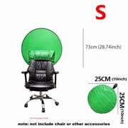 Collapsible Green Screen Backdrop with Chair Mount - Professional Chroma Key Studio Background for Vlogging, Streaming, and Video Chats - Portable, Durable Polyester Fabric, Easy Setup & Storage