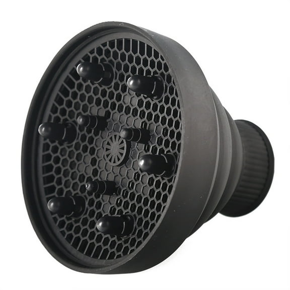 Collapsible Hair Diffuser - Silicone Material, Universal Fit for Hair Dryers, for Curly Hair Styling at Home, Salon or Travel