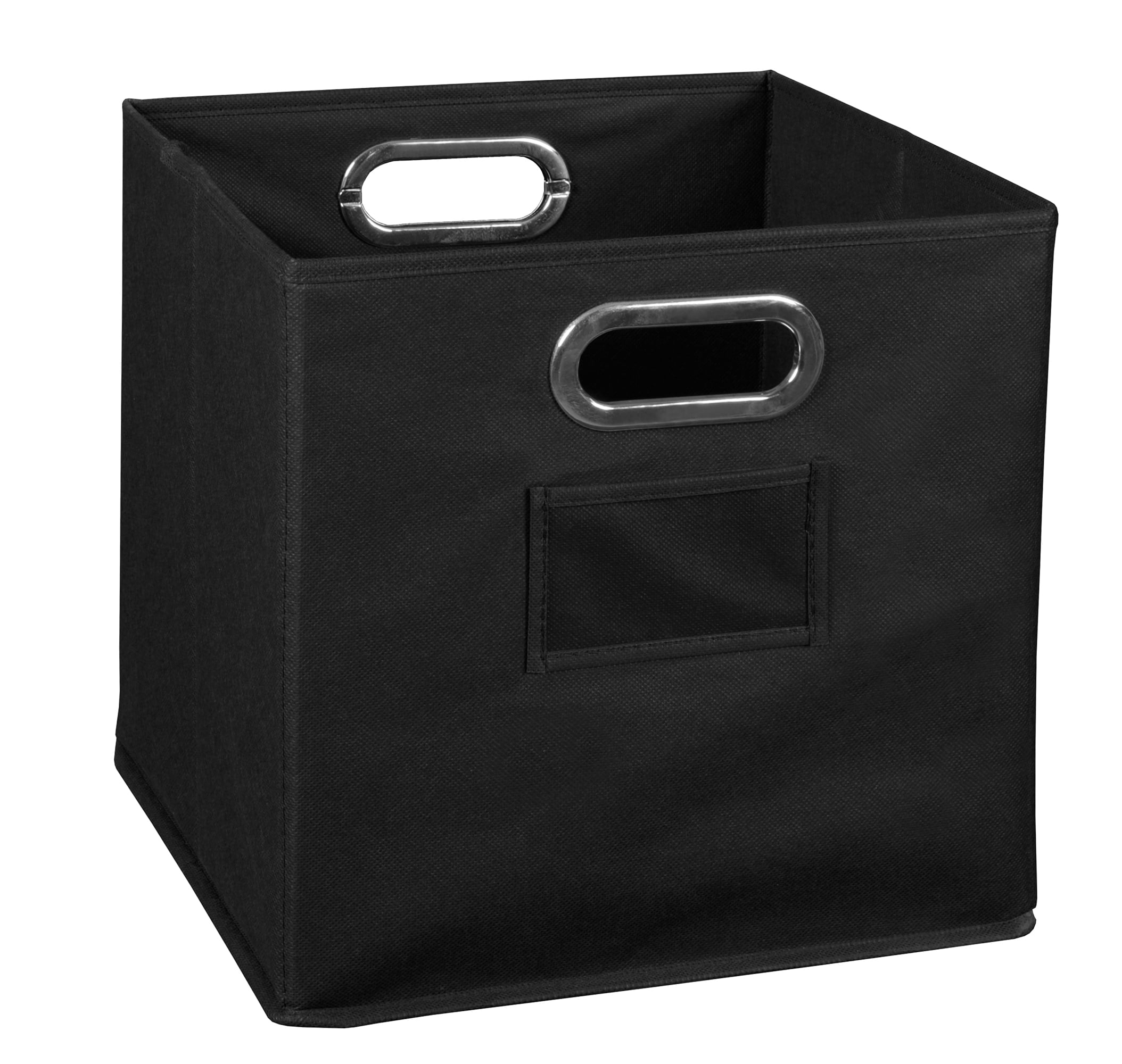 Collapsible Home Storage Foldable Fabric Storage Bin Black