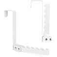 thumbnail image 1 of Collapsible Hooks Hanger, 2 Pack The Door Organizer Rack Space Saving Hanging Storage Hanger for Clothes, Coats, Towels for Bedroom Bathroom White, 1 of 7