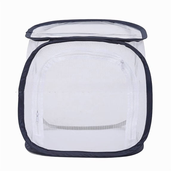 Collapsible Insect Butterfly Habitat Cage, Portable Bug Observation Mesh Cage for Kids Outdoor Nature Science, Foldable Ventilated Breeding Enclosure for Butterflies, Bees, Fireflies