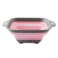 thumbnail image 1 of Collapsible Kitchen Colander and Strainer Foldable Silicone Pasta Veggie Drain Rack for Home Apartment Use, 1 of 2