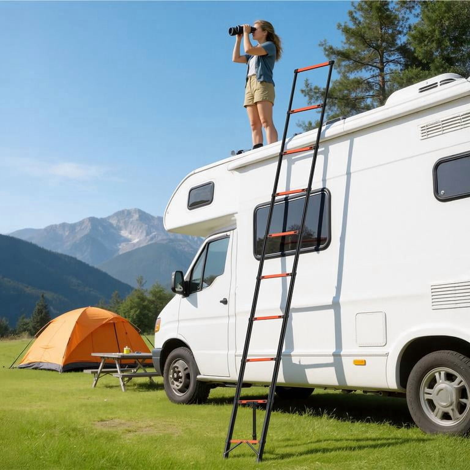 Collapsible Ladder with 180-Degree Reversible Head – Multi-Purpose ...