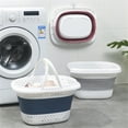 thumbnail image 1 of Collapsible Laundry Basket, Collapsible Laundry Basket with Handles, Foldable Laundry Basket Plastc,Pop Up Tall Storage Container/Organizer/Clothes Hamper for Laundry, 12.8x16.73x11.02", 1 of 8