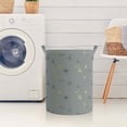 thumbnail image 1 of Collapsible Laundry Basket - Large Sized Round Waterproof Storage Bin with Handles,Home Decor,Toy Organizer,Children Nursery Hamper., 1 of 5