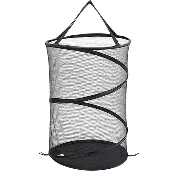 Collapsible Laundry Basket, Polyester Fabric Hamper for Bathroom, Foldable