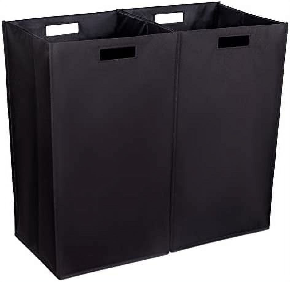 Collapsible Laundry Hamper Set Of 2 Clothes Sorter With Handles