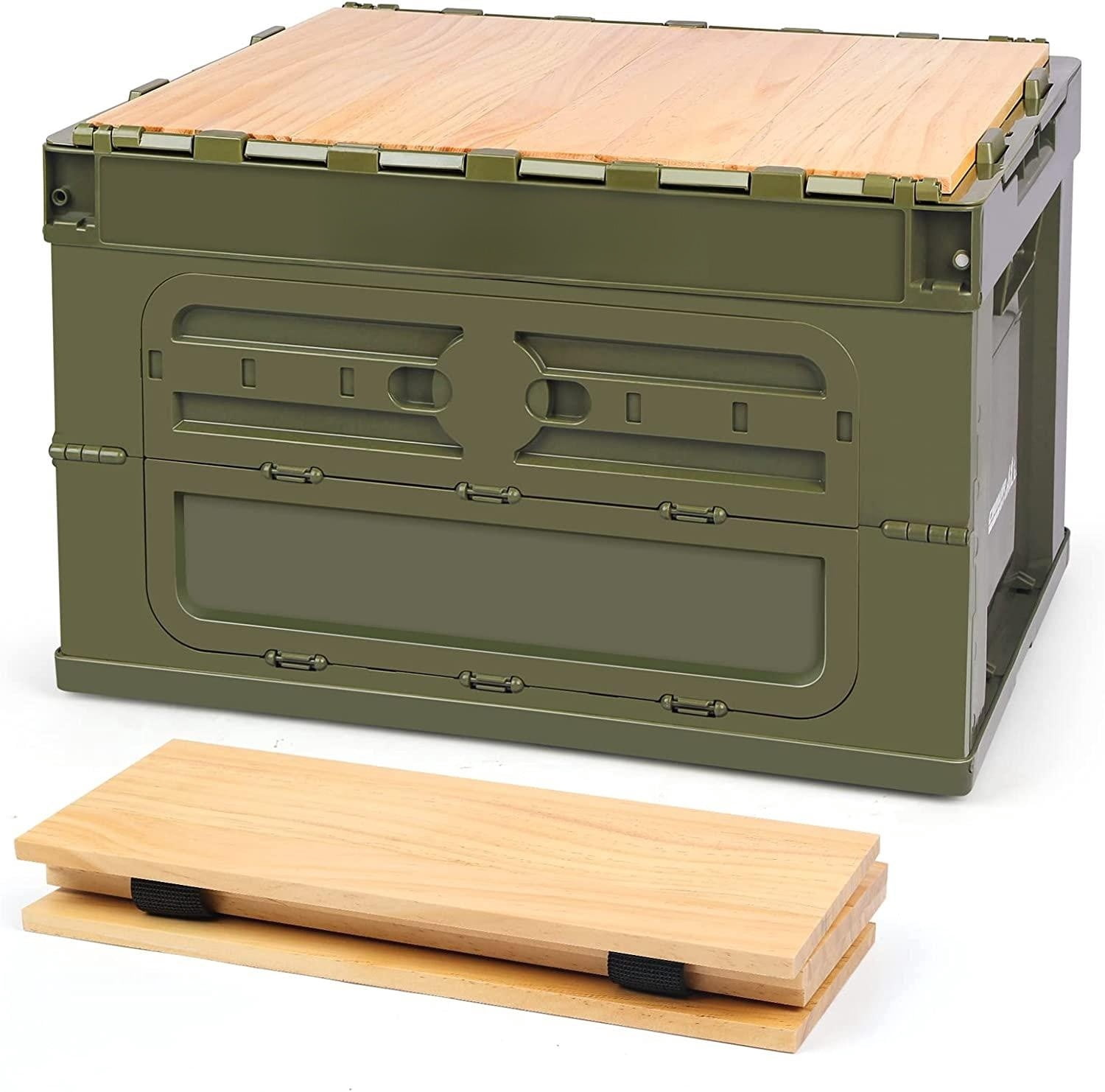 Collapsible Lidded Trunk Organizer Camping Storage Box Multi function ...