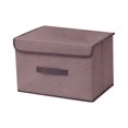 thumbnail image 1 of Collapsible Linen Storage Box - Foldable Fabric Storage Container for Clothes, Towels & Household Items, Large 36x23x24cm or Small 26x19x16cm, 1 of 1