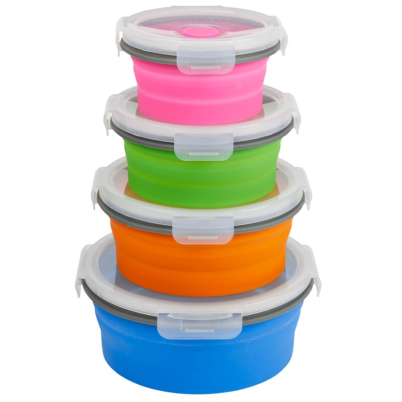 Collapsible Locking Lid Food Storage System Collapsible Locking Lid