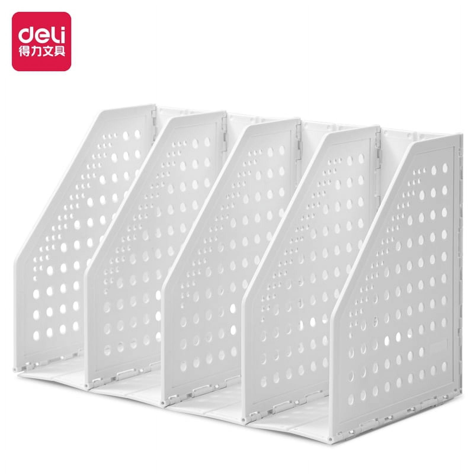 Collapsible Magazine File Holder/Desk Organizer for Office Organization