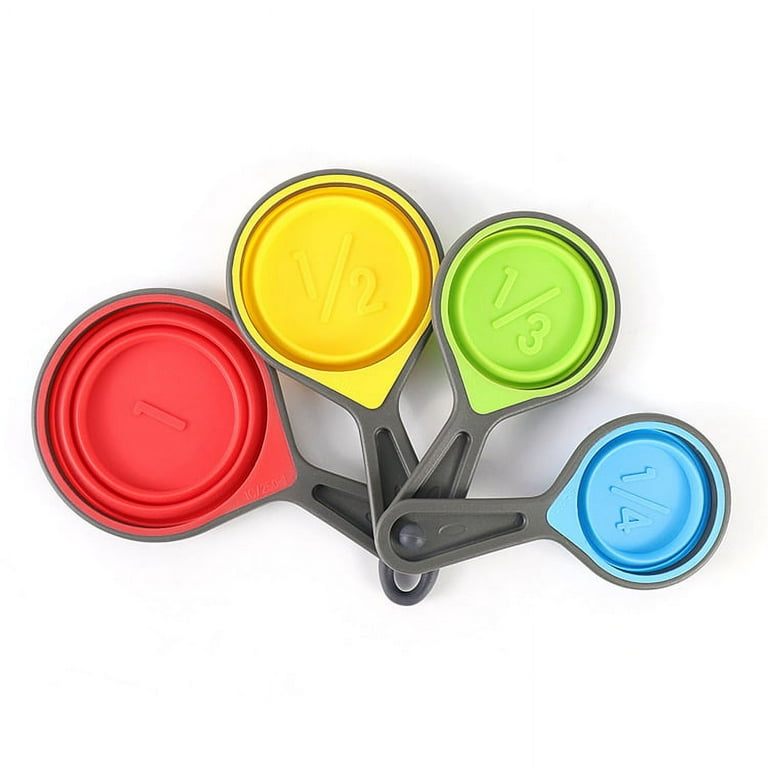 Collapsible Measuring Cups - 4pc Nesting Silicone Dry Measuring Cup Se —  CHIMIYA