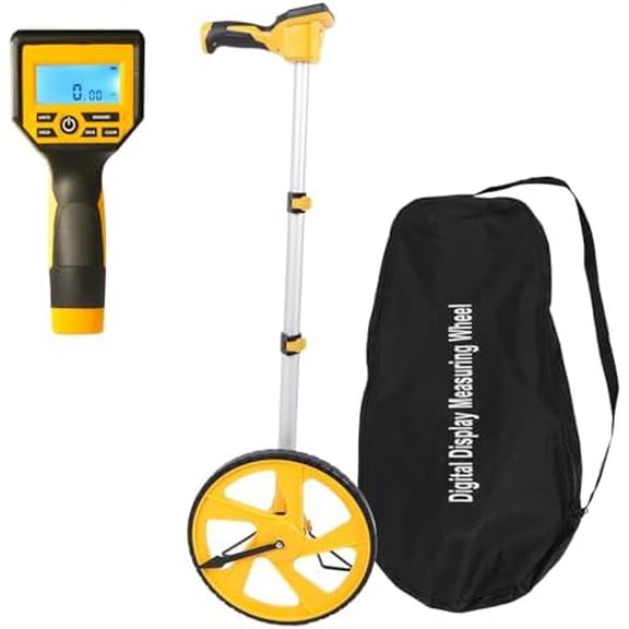 Collapsible Measuring Wheel with Zero Reset, Kickstand & Carry Bag - 0 to 9 Ft Distance Measurement Tool for Feet & Inches$$Art & Craft
