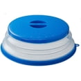 thumbnail image 1 of Collapsible Microwave Splatter Cover For Food With Silicone Mats, 10.5 Inch, Dishwasher-safe, Microwave Plate Cover With Steam Vent，BPA-Free Silicone & Plastic (1 PCS,blue), 1 of 5