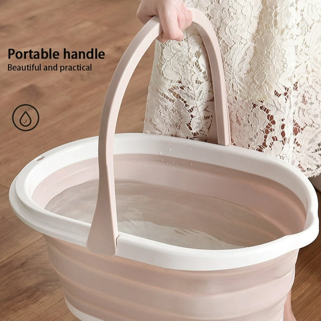 Collapsible Mop Bucket with Handle Large Plastic Water Pail