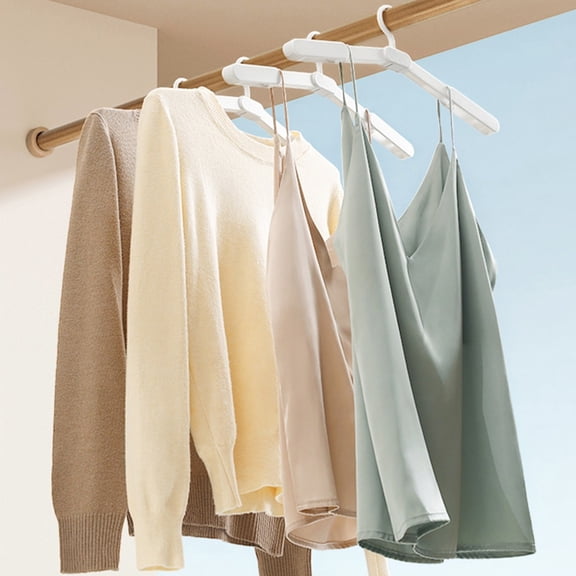 Collapsible Non- Clothes Hanger, Adjustable Space-Saving Hanger for Sweaters, Camisoles & Delicates, Multi-Functional Wardrobe Organizer