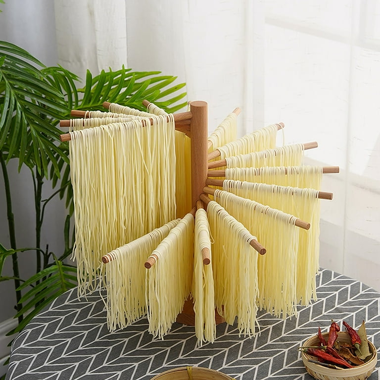 Wood Collapsible Homemade Household Noodle Dryer Rack Hanging Pasta Drying  Rack for Home Kitchen