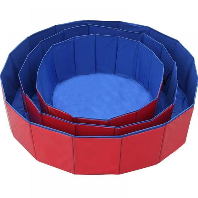 Collapsible Pet Dog Bath Pool,Kiddie Pool Hard Plastic Foldable Bathing ...