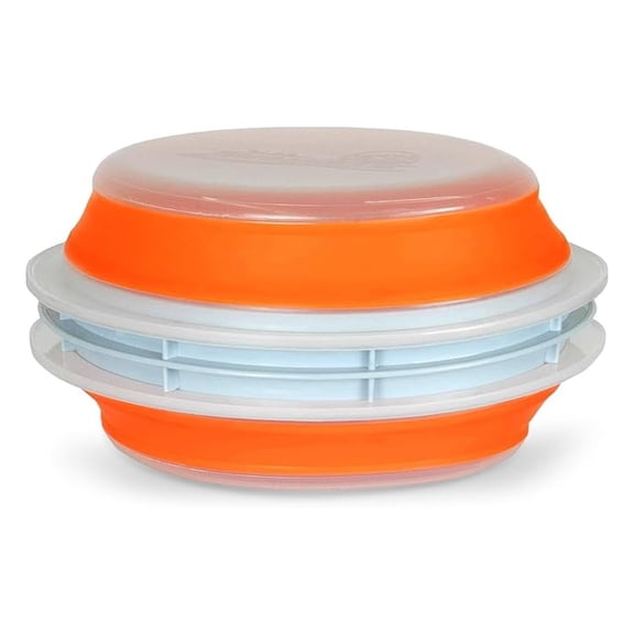 Collapsible Plastic Batter Bowl | Mess-Free Breading Shaker Container & Mixer | Ideal for Fish Fry, Fried Chicken, Onion Rings, & More